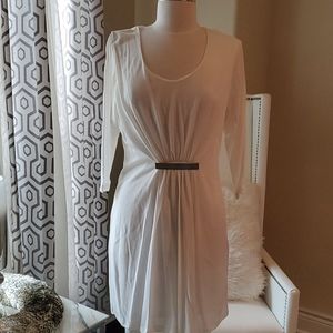 Armani exchange white dress